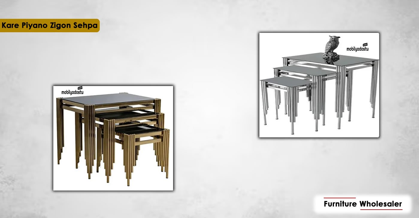 Kare Piyano Zigon Sehpa